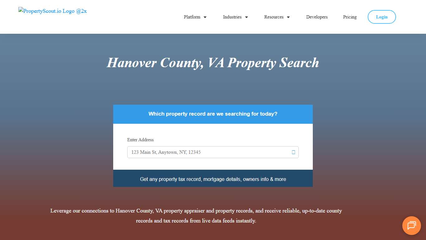 Hanover County, VA Property Records Search - Propertyscout.io
